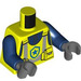 LEGO Levendig geel Politie Officer -  Female Minifig Torso (973 / 76382)