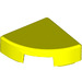 LEGO Levendig geel Tegel 1 x 1 Kwart Cirkel (25269 / 84411)