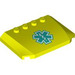 LEGO Levendig geel Wig 4 x 6 Gebogen met EMT Star of Life (52031 / 105298)
