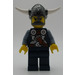 LEGO Viking Chess Bishop med Glued Horn Minifigur