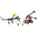 LEGO Viking Double Catapult vs. the Armored Ofnir Dragon Set 7021