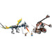 LEGO Viking Double Catapult vs. the Armored Ofnir Dragon 7021