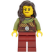 LEGO Viking Female with Dark Red Legs Minifigure