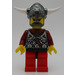 LEGO Viking Rød Chess Bishop med Glued Horn Minifigur