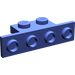 LEGO Violet Support 1 x 2 - 1 x 4 avec coins carrés (2436)