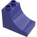 LEGO Paars (Violet) Duplo Steen 2 x 3 x 2 met Gebogen Ramp (2301)