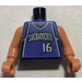 LEGO Paars (Violet) Minifigure NBA Torso Stojakovic / Sacramento