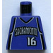 LEGO Violet Minifigure NBA Torso with NBA Sacramento Kings #16