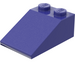 LEGO Violet Pente 2 x 3 (25°) avec surface rugueuse (3298)