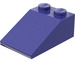 LEGO Violet Slope 2 x 3 (25°) with Rough Surface (3298)
