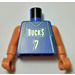 LEGO Violet Toni Kukoc, NBA Milwaukee Bucks #7 Torso with Arms