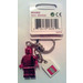LEGO VIP Chrome rouge Clé Chaîne - blanc Label (853303)