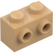 LEGO Warm Tan Brick 1 x 2 with Studs on One Side (11211)