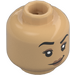 LEGO Warm Tan Brite Bomber Minifigure Head (Recessed Solid Stud) (3274)