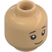 LEGO Warme Bräune Cho Chang Kopf (Vertiefte feste Noppen) (3274)