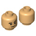 LEGO Warm Tan Dominic „Dom“ Toretto Minifigure Head (Recessed Solid Stud) (3626 / 100926)
