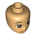 LEGO Warm Tan Female Minidoll Head with Brown Eyes (Peter) (92198 / 101094)