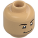 LEGO Warm Tan Minifigure Head with Decoration (Recessed Solid Stud) (3626 / 100329)