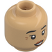 LEGO Beige Doux Professeur Septima Vector Tête (Clou de sécurité) (3274 / 108550)