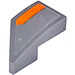 LEGO Wedge 1 x 2 Right with Orange Stripe Right Sticker (29119)