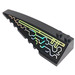 LEGO Wedge 10 x 3 x 1 Double Rounded Left with Holographic Pattern Sticker (50955)