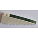 LEGO Wedge 10 x 3 x 1 Double Rounded Right with Dark Green Line Sticker (50956)