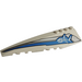 LEGO Wedge 12 x 3 x 1 Double Rounded Left with Shark Skeleton and Stripes (42061 / 43212)
