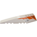 LEGO Wedge 12 x 3 x 1 Double Rounded Left with Space Logo, Hatch, and Orange Details Sticker (42061)