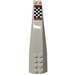 LEGO Wedge 4 x 16 Triple Curved with Checkered Flag and Red Rectangles Sticker (45301)