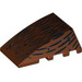 LEGO Wig 4 x 4 Drievoudig Gebogen zonder Noppen met Wood Grain (47753 / 92934)