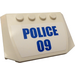 LEGO Wedge 4 x 6 Curved with Blue &quot;POLICE 09&quot; Sticker (52031)