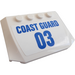 LEGO Wedge 4 x 6 Curved with &quot;COAST GUARD 03&quot; Sticker (52031)