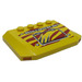 LEGO Wig 4 x 6 Gebogen met &#039;DINO CAPTURE HQ&#039; Sticker (52031)