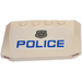 LEGO Wig 4 x 6 Gebogen met &#039;Politie&#039; en Zilver Badge Sticker (52031)
