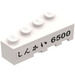 LEGO Kile Klods 2 x 4 Venstre med Japanese Logogram &#039;しんかい&#039; (Shinkai) og &#039;6500&#039; Klistermærke (41768)