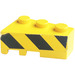 LEGO Wig Steen 3 x 2 Rechtsaf met Danger Strepen (Rechtsaf) Sticker (6564)