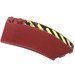 LEGO Wedge Curved 3 x 8 x 2 Right with Black and Yellow Stripes Sticker (41749)