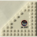 LEGO Cuneo Piastra 10 x 10 senza Angolo senza Bottoncini al centro con &#039;JM3367&#039;, Spazio Centro logo (Sinistra) Adesivo (92584)