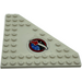 LEGO Wig Plaat 10 x 10 zonder Hoek zonder Noppen in het midden met Ruimte logo (Links) Sticker (92584)