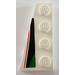 LEGO Wig Plaat 2 x 4 Vleugel Links met Rood, Zwart en Green Patroon Sticker (41770)