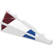 LEGO Wedge Slope 2 x 5 (45°) Left with Red and Blue Shapes Sticker (3504)