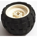 LEGO Wheel 43.2 x 28 Balloon Small with &#039; &#039; Shaped Axle Hole with Tyre 43.2 x 28 Balloon Small (6580)