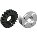 LEGO Wheel Rim 10 x 17.4 with 4 Studs and Technic Peghole with Tire 43 x 11 (17 mm Inside Diameter) (6248)