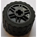 LEGO Wheel Rim Ø18 x 14 with Axle Hole with Tire 24 x 14 Shallow Tread (Tread Small Hub) without Band around Center of Tread (55982)