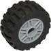LEGO Wheel Rim Ø18 x 14 with Pin Hole with Tire Ø 30.4 x 14 with Offset Tread Pattern and Band around Center (55981)