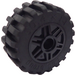 LEGO Wheel Rim Ø18 x 14 with Pin Hole with Tire 30.4 x 14 with Offset Tread Pattern and No band (55981)