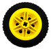 LEGO Wheel Rim Ø30 x 20 with No Pinholes, with Reinforced Rim with Tire, Low Profile, Wide Ø43.2 X 22 ZR (56145)