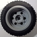 LEGO Wheel Rim Ø30 x 20 with No Pinholes, with Reinforced Rim with Tire, Low Profile, Wide Ø43.2 X 22 ZR (56145)