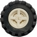 LEGO Wheel Rim Ø8 x 6.4 without Side Notch with Small Tire with Offset Tread (without Band Around Center of Tread) (73420)