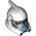 LEGO White ARC Clone Trooper Helmet with Dark Red and Dark Bluish Gray (99039)